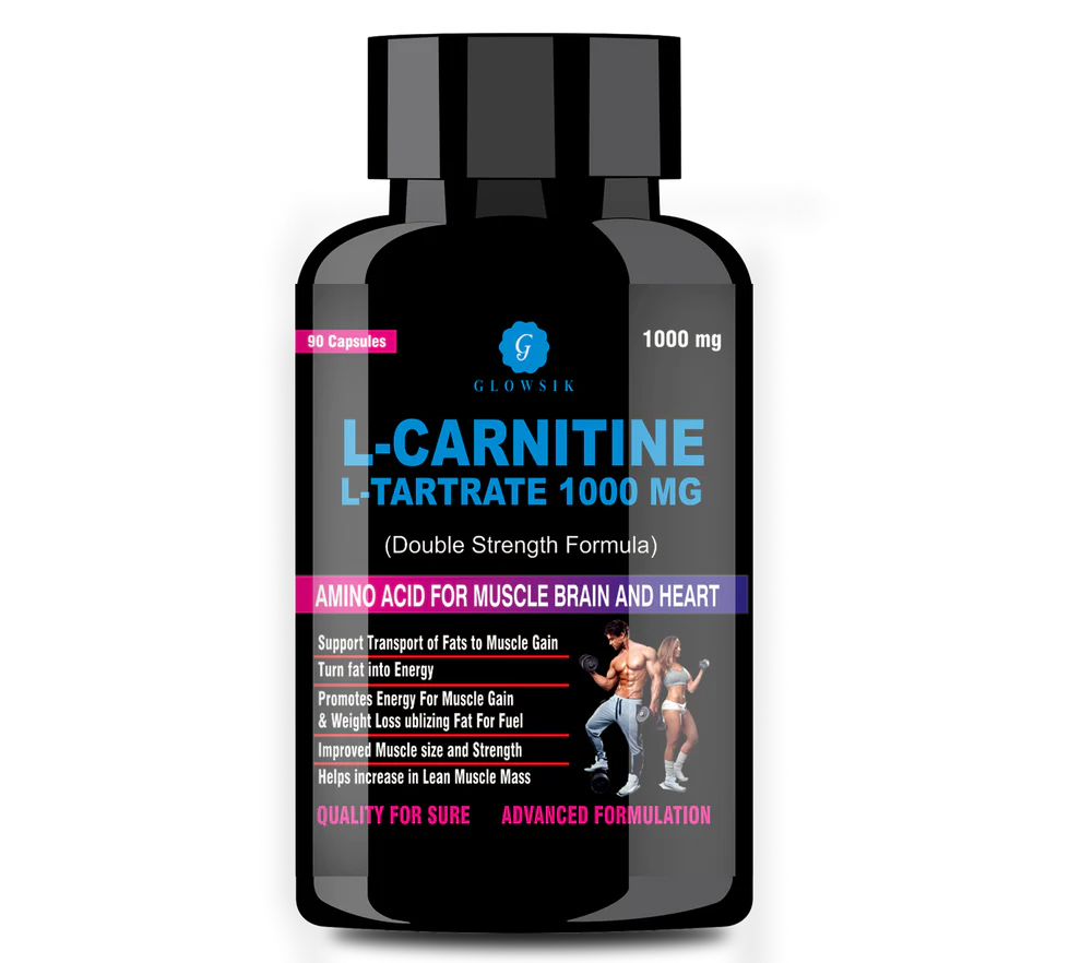 G GLOWSIK L-Carnitine L- Tartrate 90 capsules (1000 mg)