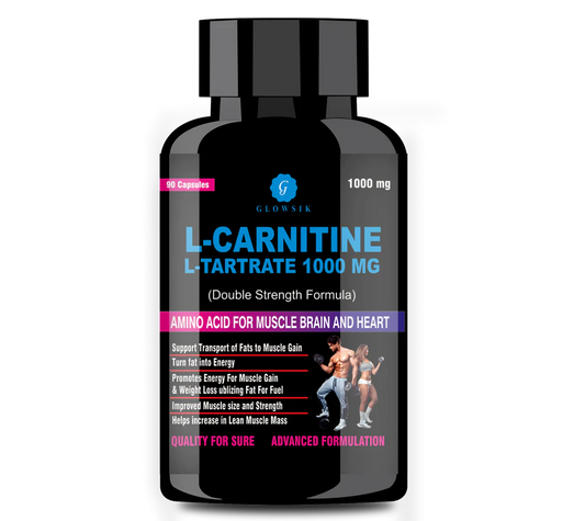 G GLOWSIK L-Carnitine L- Tartrate 90 capsules (1000 mg)