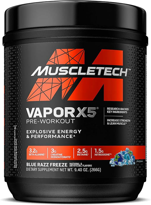 MuscleTech Pre-Workout Powder, Vapor X5 (30 Servings)