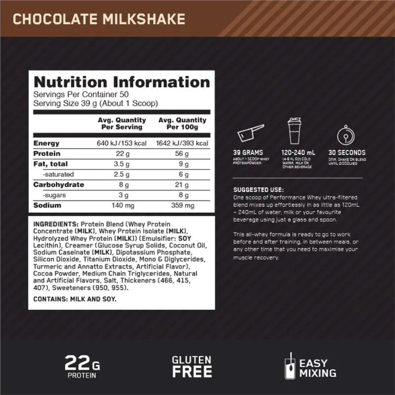 ON WHEY PERFORMANCE 2KG
